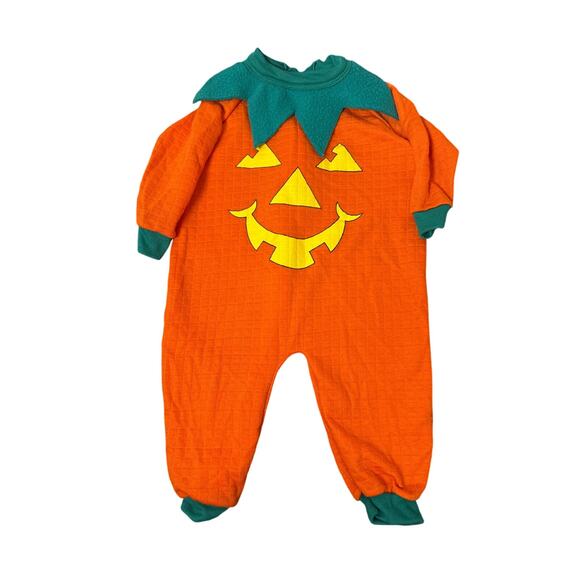 Babygro Pumpkin Infant Halloween One Piece Zipper Costume 12 months - Picture 1 of 6
